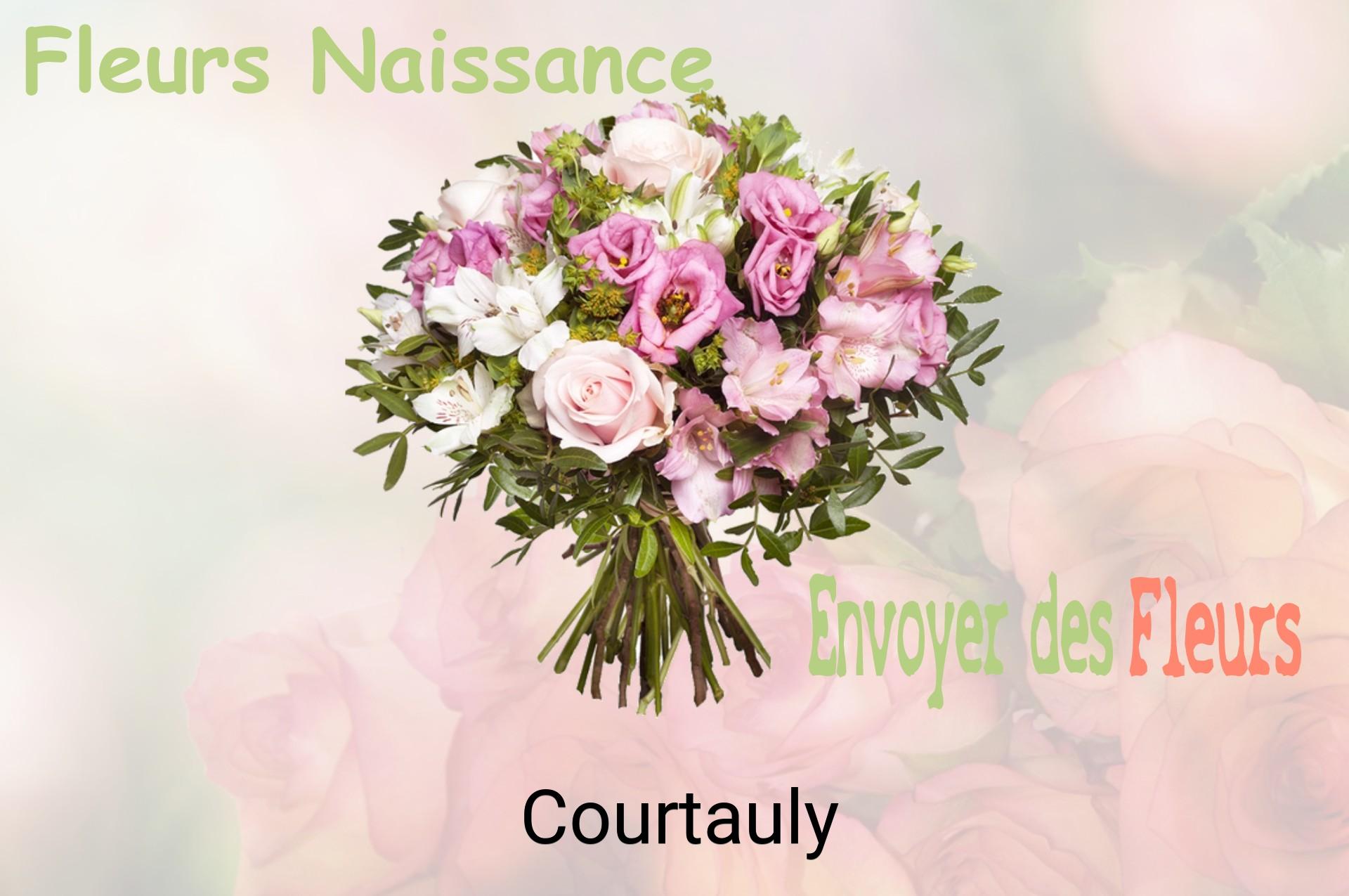 Bouquet de fleurs de naissance livré à Courtauly